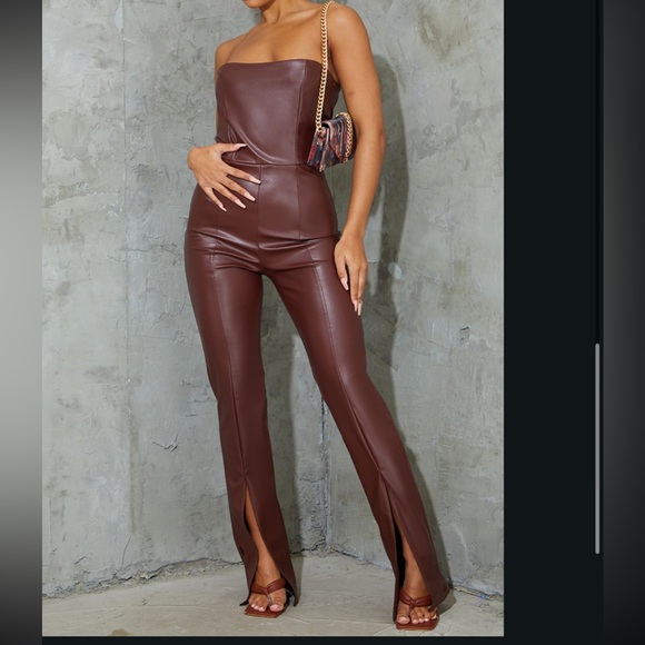 PLT chocolate jumpsuit - Picture 2 of 3